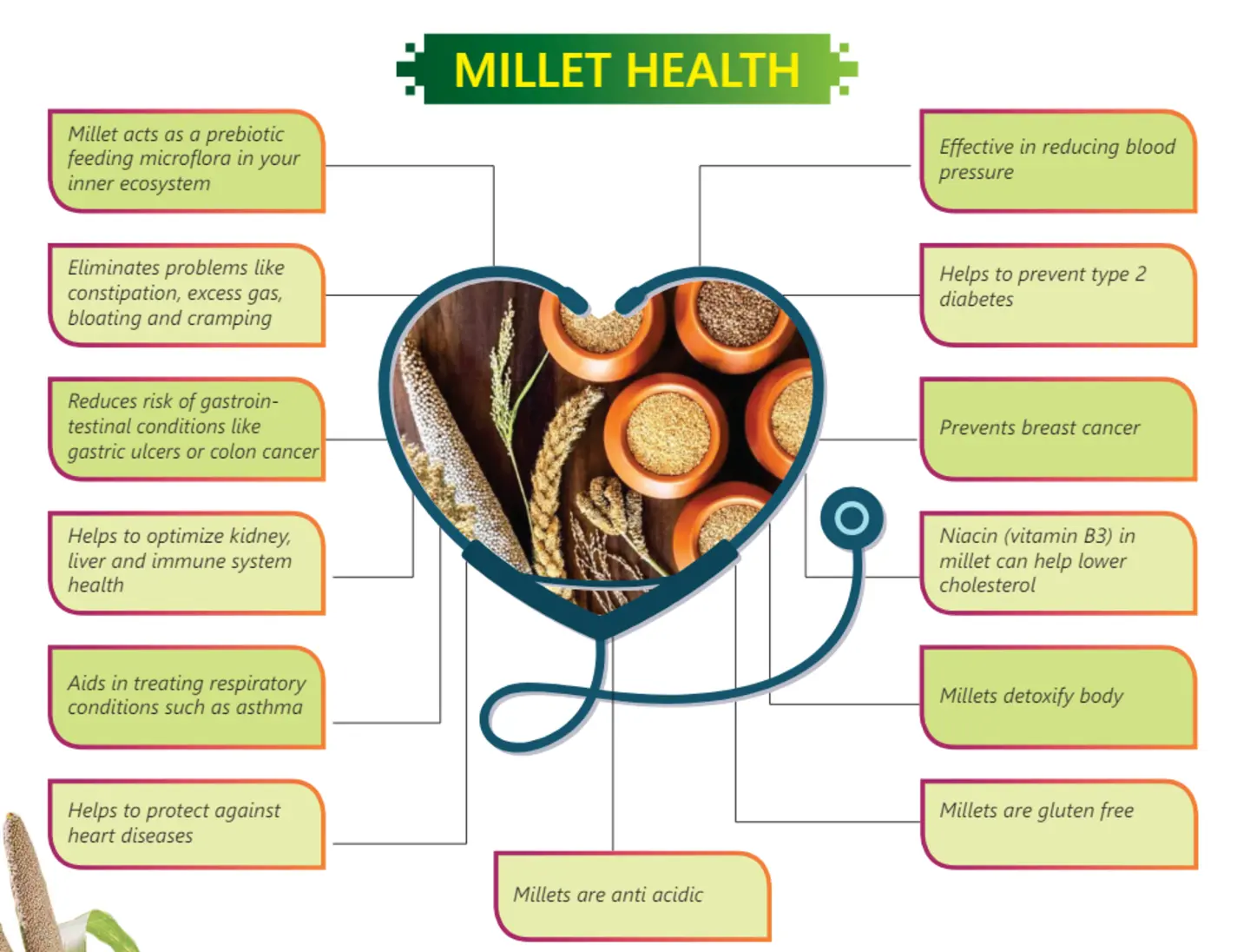 10 uses of millets